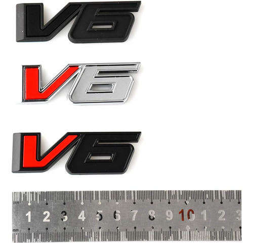 1 Ppcs V6 Emblema 3d Insignia Camión De La Placa De De Para