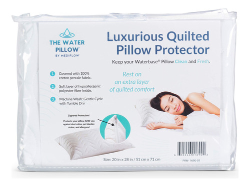 Mediflow Protector De Almohada Acolchado: Obten Proteccion C