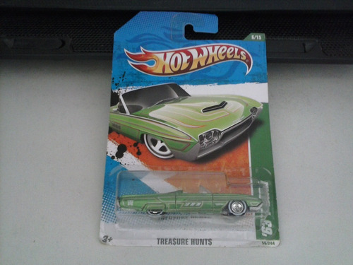 Hot Wheels, T-bird del 63, 56/244, supervisado, sellado, 2011, color verde