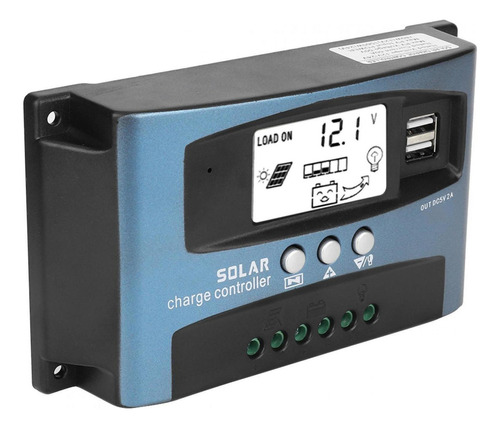 Controlador De Carga Solar Mppt C/pantalla Lcd 100a 12v 24v