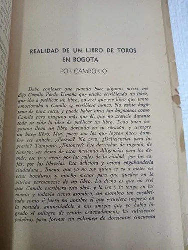 Los Toros En Bogotá - Pardo Umaña - 1946