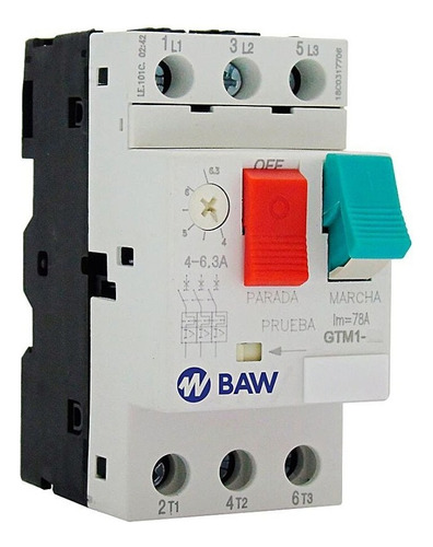Guardamotor Gtm1 Tripolar Regulación 2,5 - 4 A BAW