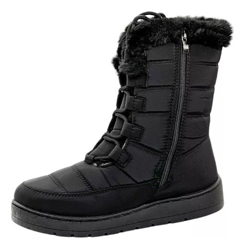 Bota Furor Invernal Dama Negro Cierre Comodo Furor 26425