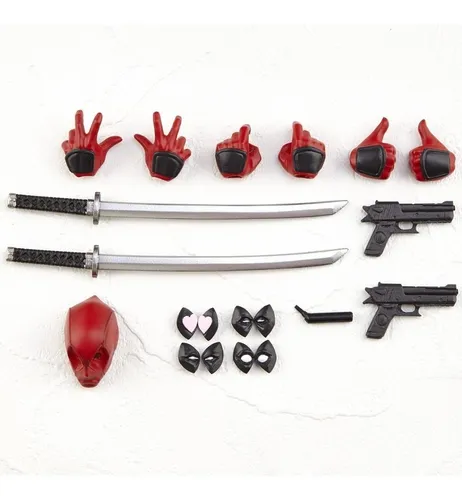 Deadpool Revoltech Action Figure Boneco Dead Pool Hulk Marve