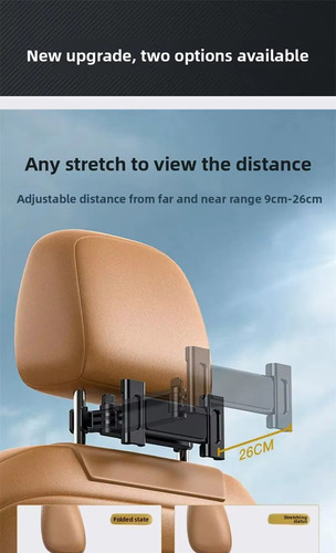 Soporte Universal En Cabecera De Auto Para Smartphone Tablet
