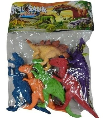 Set Figuras Dinosaurios Juguete Didáctico X6