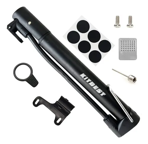 Bomba De Bicicleta Portatil, Compatible Con Valvula Presta Y