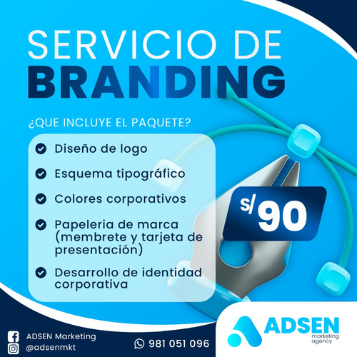 Diseño De Branding Y Servicio De Marketing Digital