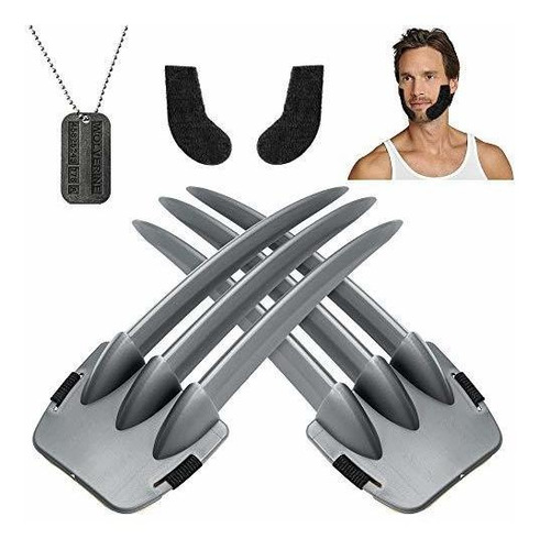Imagen 1 de 7 de Versrh - Disfraz De Cosplay De 5 Garras De Wolverine, Juego