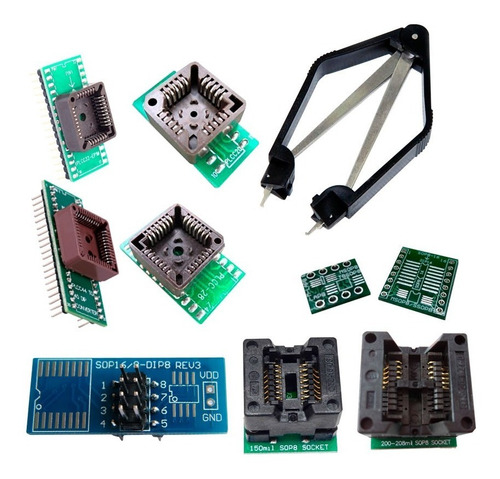 Programador Universal Usb Tl866 Cs Con 24 Adaptadores Gtia