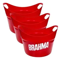 Comprar 3 Fraperas Hielera Balde Hielo Plastica Bares Resto Brahma