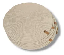 Comprar Set X12 Individual Mantel Redondo Soga Yute 35cm Plato Sitio