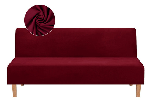 Fan Hua Fundas Elásticas De Sofá Cama Futón Sillón Cubresala Color Rojo