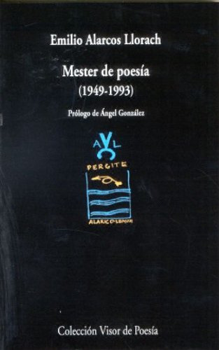 Libro Mester De Poesia (1949-1993) De Alarcos Llorach Emilio