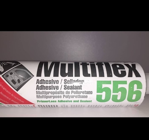 Sellador De Poliuretano Multiflex 556 Cart 310 Ml Color Negr