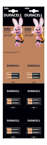 Pilha Duracell Aaa Palito 3a Catelão C/ 12 Revenda Atacado