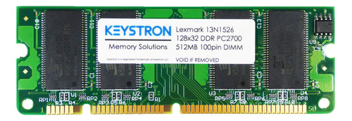 512 Mb Ddr Impresora 100-pin Dimm Uno Modulo Producto Vida