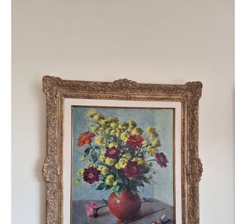 Pintura  Flores Amarillas Con Pincel  De López Méndez