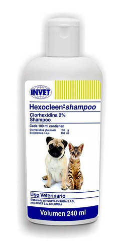 Hexocleen Shampoo Dermatologico Perros Y Gatos 240ml