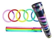 Comprar Manillas De Neón X 50 Unidades Colores Fiestas Hora Loca