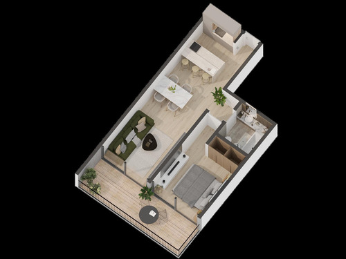 Venta Departamento Monoambiente Parque Chacabuco