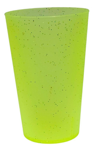 Vaso Plástico Duro Glitter 500cc X10 Unidades Eventos Cumple