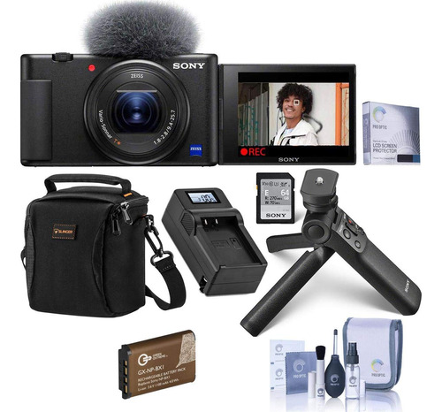 Sony Zv-1 Compact 4k Hd Camara  Accvc1 Vlogger Kit Bolsa Ge