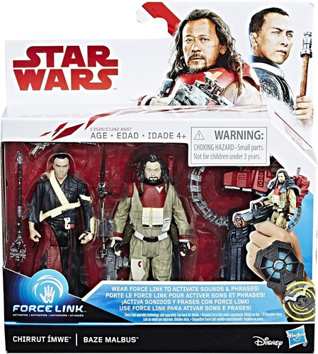 Star Wars Force Link Chirrut Ímwe Baze Malbus Disney Hasbro