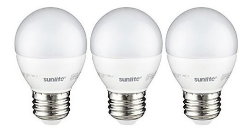 Focos Led - Sunlite G16-led-7w-d/e26-fr-es-27k-cd-3pk Dimmab