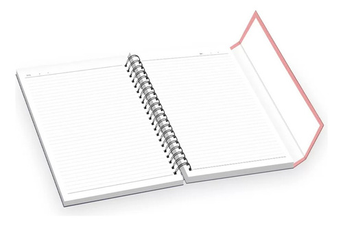 Caderno Executivo Brief Com Imã 160 Folhas 200x275mm Univers Cor Rosa