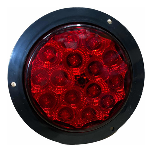 Plafon 15 Led Redondo 4 PuLG Cuarto/direccional/stop Rojo