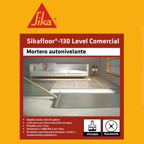Sikafloor 130 Level Comercial Mortero Autonivelante De Pisos