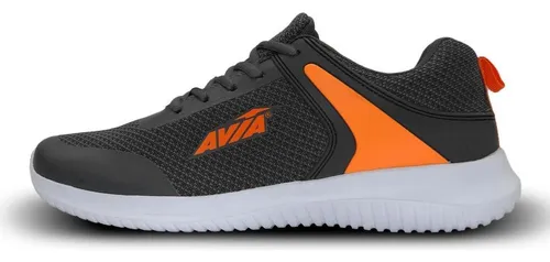 Tenis Avia James Para Hombre-gris/naranja