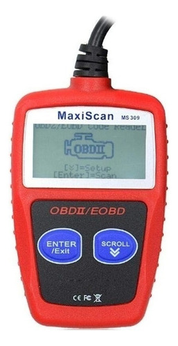 Scanner Automotivo Ms309 Leitor Codigos Obd2 Autel Maxi Scan