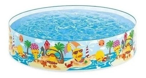 Piscina Rigida Intex 1,22m X 25cm Playa Patos Niños Juego