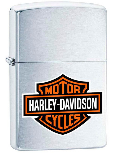 Encendedor Zippo, Cromado Logo Harley Davidson.