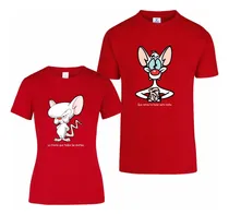 Comprar Playera Duo Pareja, Novios, Enamorados Pinky Y Cerebro