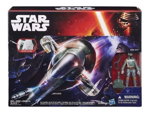 Nave Espacial Star Wars Boba Fett & Slave Star Muñeco