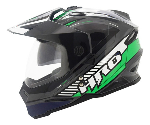 Casco Moto Hro Mx 330 Certificación Dot Doble Visor Mujer