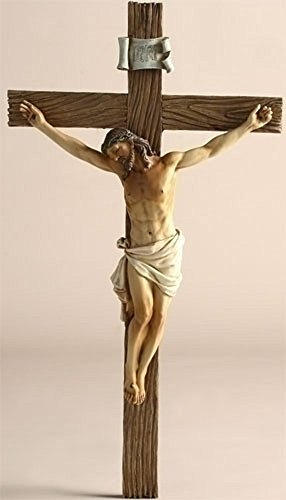Jesús Romano En La Cruz Crucifijo De 13,75 Pulgadas De Alto 