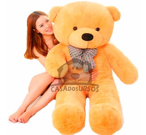 Urso Gigante Cheio Caramelo Pelúcia 1,4 Mts 140cm Casa Urso