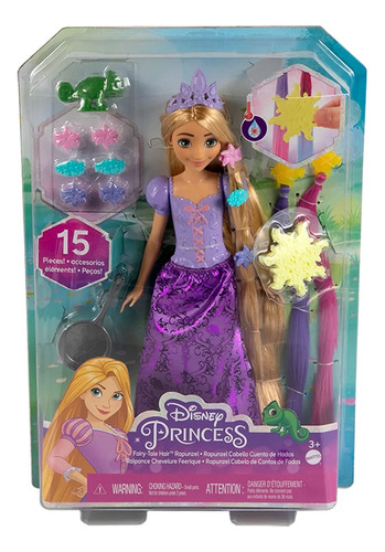 Disney Princesa Rapunzel Cabello Cuento De Hadas 27cm Mattel