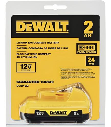 Dewalt Dcb122 12v 2ah Lithium-ion Bateria Indicador Carga