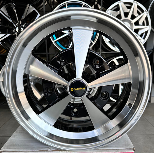 Rines Escra 17x75/205 Ms Vocho Msi 4 Pz Color Negro/pulido