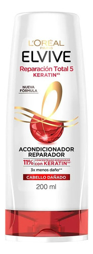 Acondicionador Elvive L'oréal Reparación Total 5 X 200 Ml