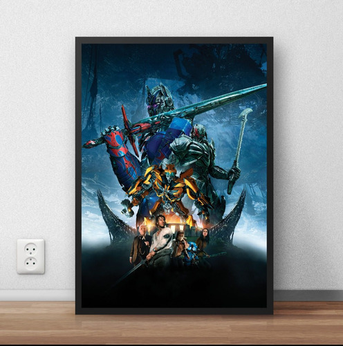 Quadro Decorativo / Poster C Moldura  Transformers 45x33