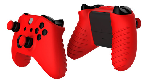 Case Para Controle Xbox One S X Com Par De Grips Analógico
