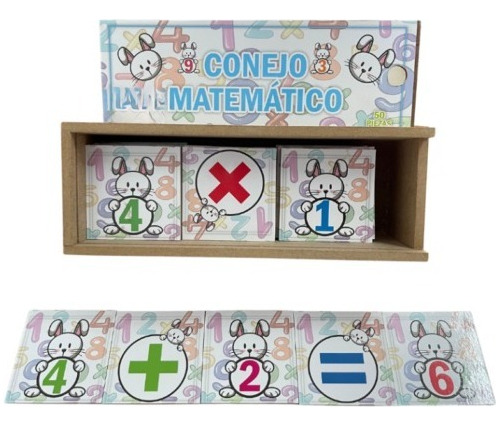 Juego Didáctico Matemático/ Fichas Conejo Matemático  