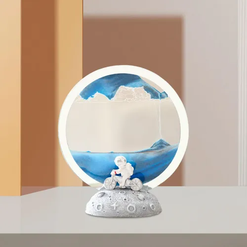 Moving Sand Picture Quicksand Painting Night Light Blue | MercadoLivre