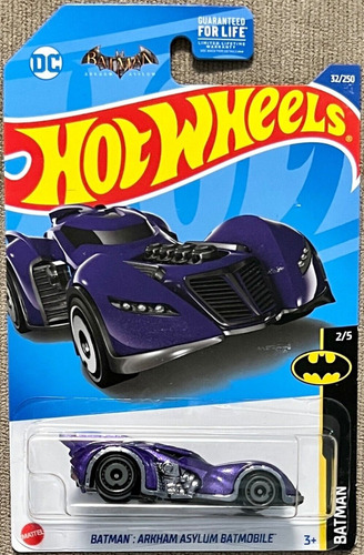 Hot Wheels # 2/5 - Arkham Asylum Batmobile - 1/64 - Hcw63